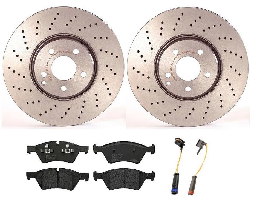 Brembo Brake Pads and Rotors Kit - Front (330mm) (Low-Met)